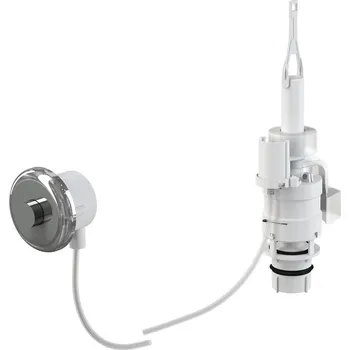 Oddálené pneumatické splachování ruční, chrom-lesk, zabudování: do zdi MPO11