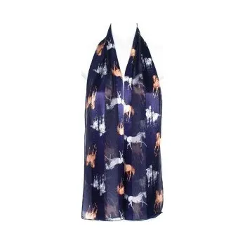 Šátek Šátek šifónový koňě, Barva Tmavě modrá Gift3 301212