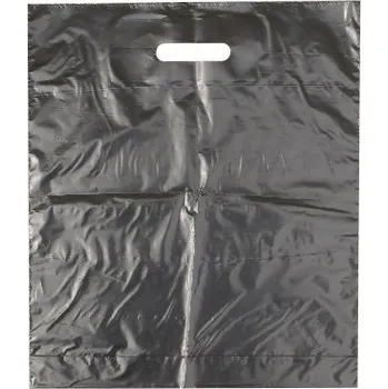 Nákupní taška Taška LDPE 38*45+5 cm průhmat ČERNÁ