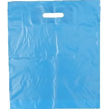 Nákupní taška Taška LDPE 38*45+5 cm průhmat MODRÁ