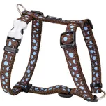 Red Dingo postroj Blue Spots on Brown