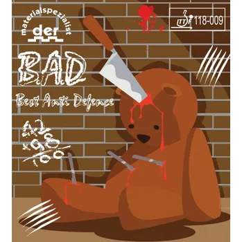 Stolní tenis Der Materialspezialist - Best Anti Def Barva: Černá, Tloušťka houby: 0,7