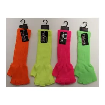 Rukavice Rukavice neon bez prstů, Barva Žlutá GLO-3746