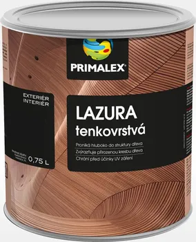 Lak na dřevo Primalex Lazura tenkovrstvá 0,75 l