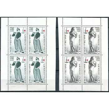 Poštovní známka Post France (1963) MiNr. 1454 - 1455 ** - Francie - 4-bl - Červený kříž