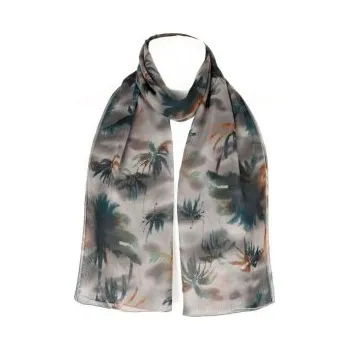 Šátek Šátek šifónový palmy, Barva Šedá Gift3 301252