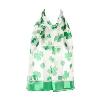 Šátek Šátek šifónový čtyřlístek, Barva Bílá Gift3 302310