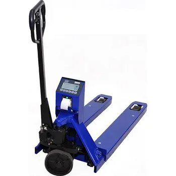 Průmyslová váha KPZ 71-9 Economy, 2200 kg, 560mmx1150mm s tiskárnou Vážicí paletový vozík pro sklady, výrobu a expedici v ekonomické variantě s tiskárnou