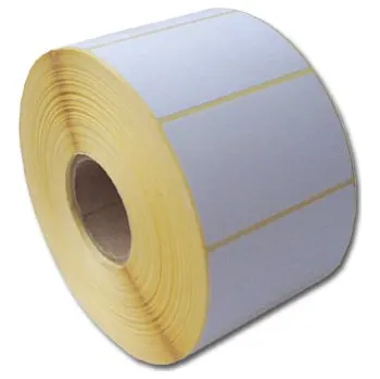 Kotouček do pokladny a tiskárny štítků Termo etikety 60 x 39,TE 60/39, 60x39, 1000 etiket/kotouček 2: karton 24 ks