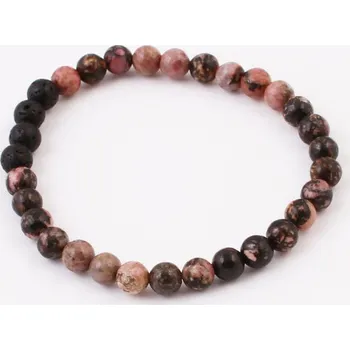 Souprava šperků Náramek Rhodonit a láva