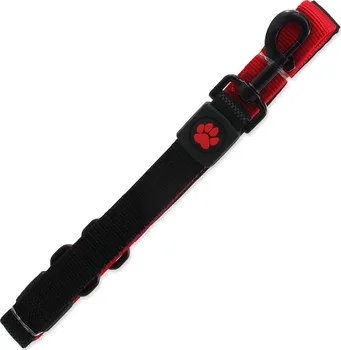 Vodítko pro psa Dog Fantasy Activ Dog Bungee Neoprene Long L 120 cm/2,5 cm červené