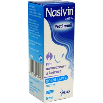 Lék na kašel, rýmu a nachlazení Nasivin 0,01 % 5 ml
