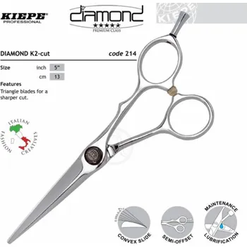 Kadeřnické nůžky Kiepe THREE STARS Diamond Series 214 Designer - profesionální kadeřnické nůžky VÝPRODEJ: 214/5 "Designer