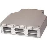 ORSDIN-406-SCD Optický rozvaděč na DIN lištu, až 12 svarů, čelo 6x SC duplex, 4x vstup