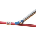 PCA07-0-9 Marker Clip-on pro průměr vodiče 2-2,5mm, číslice 0-9 (10ks na tyčce) balení 300 markerů