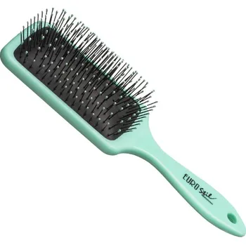 Eurostil Paddle Brush Fluorescent Turquoise S 04280 - plochý kartáč na rozčesávání vlasů S, tyrkysová
