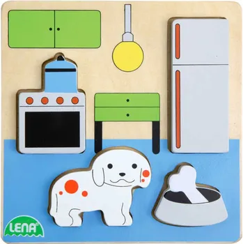 Lena Dřevěné puzzle Kuchyň
