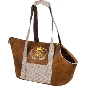 Taška pro psa a kočku Cazo taška Premium hnědá 30 x 40 x 24 cm