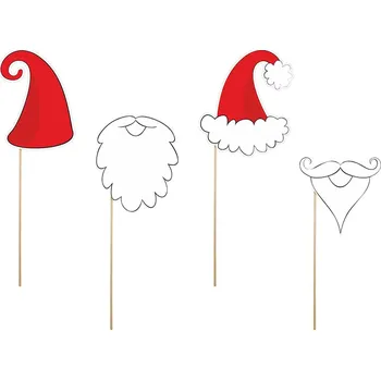 Karnevalový kostým Rekvizity "Santa", 4 kusy