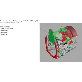 Plastikový model Eduard 1/48 Tempest Mk.V cockpit (EDUARD)