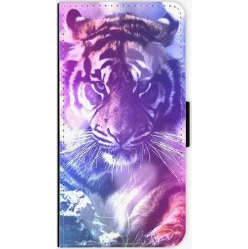 Pouzdro na mobilní telefon iSaprio Purple Tiger pro Huawei Nova 3 flipové