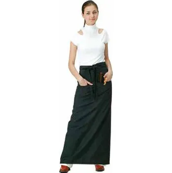 Eurostil Black Waterproof Apron 04880/50 - kadeřnická voděodolná zástěra