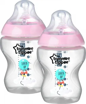 Kojenecká láhev Tommee Tippee Kojenecká láhev s obrázky C2N 2ks 260 ml