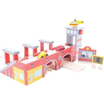 Vláček a vláčkodráha Bigjigs Toys Rail Nádraží Grand Central Station