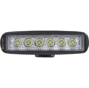 Přídavný světlomet LED světlo 10-30V, 6x3W, R10, rozptýlený paprsek, 160x46x53mm (wl-804)