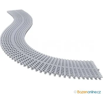 Přelivná mřížka bazénu 245/22 mm rovná/oblouk