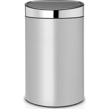 Brabantia Touch Bin New 40 l, metalický šedý