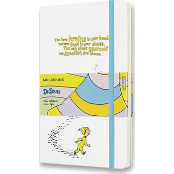 Zápisník Moleskine Dr. Seuss bílý