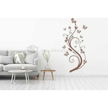 Samolepící dekorace Dekorace na zeď - Flowers - dekorace-steny.cz - 40 x 90 cm - 105