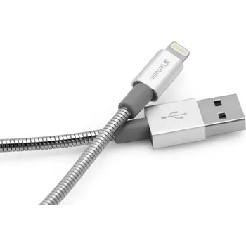 Datový kabel Verbatim Lightning kabel 1 m stříbrný