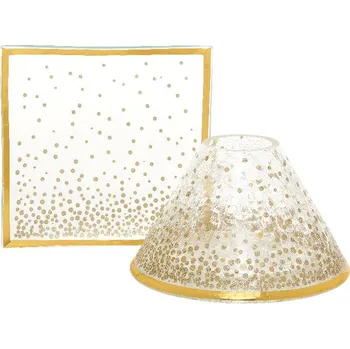 Svícen Yankee Candle Holiday Sparkles stínítko a velký talíř