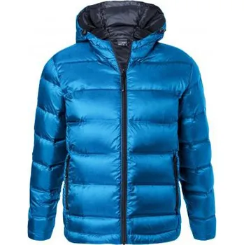 Pánská vesta Daiber Pánská péřová bunda Hooded Down Jacket JN1152 Barva: Modrá - Modrá námořní, Velikost: XXL