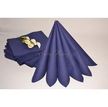 Svatební dekorace Dvouvrstvé ubrousky - modrá