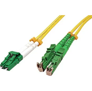 Síťový kabel ROLINE Optický patchkabel E2000(APC) - LC(APC), 9/125(singlemode), LSOH, duplex, OS2, 7,5m - 21.15.9486