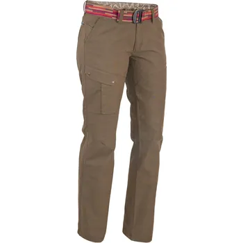 Dámské kalhoty Dámské kalhoty Warmpeace Elkie neukončená délka Barva: Brown, Velikost: XS