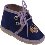 Papuče Pegres 1066 15 modrá, fialový lem