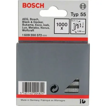 Spona do sešívačky BOSCH spony typ 55, 16/6mm 1000ks 1609200372