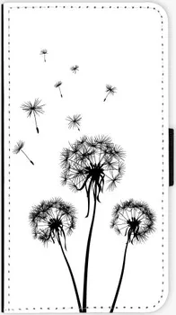 Pouzdro na mobilní telefon iSaprio Three Dandelions black flipové Samsung Galaxy S6 Edge