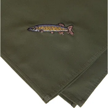 HEDVA ČESKÝ BROKÁT Kapesník rybářský BA 414 s výšivkou štika