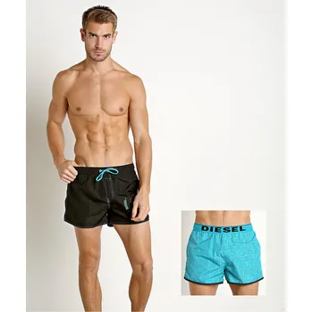 Pánské plavky Diesel Sandy 00SVXQ-0GARJ černé/tyrkysové