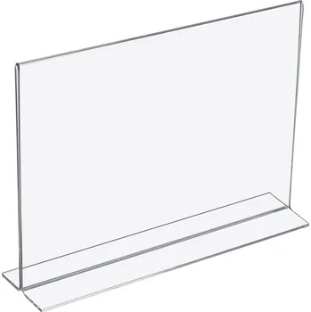 Plastový stojánek Tvar T - A6 na šířku