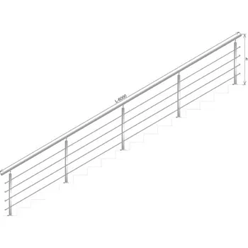Zábradlí Nerezové zábradlí VS L6000mm, 40x40x2/4xd12/H900