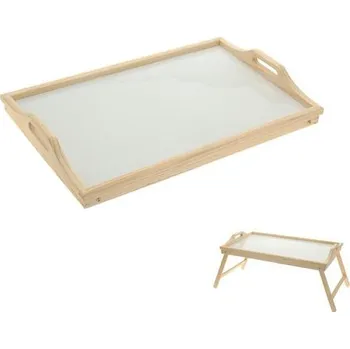 Home Styling Collection dřevěný podnos s nohama 50 x 30 cm