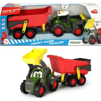 autíčko Dickie Happy Traktor s přívěsem 65cm