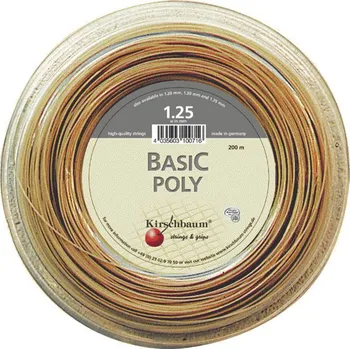 Struna na výplet tenisové rakety KIRSCHBAUM BASIC POLY (200m) - TENISOVÝ VÝPLET