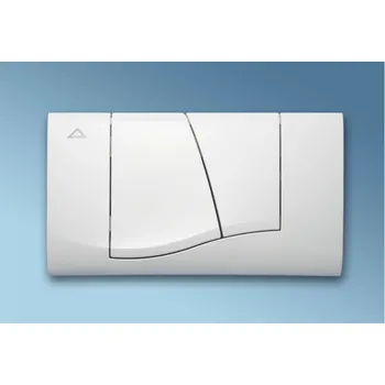 Splachovací tlačítko 01 - ovládací deska bílá alpská, lesklá 332401